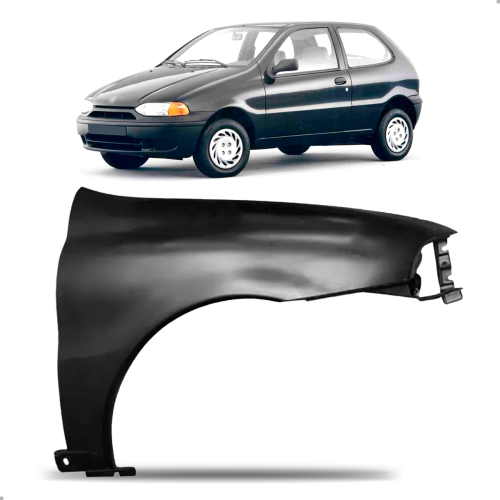 Paralama Palio 1996 A 2000 Lado Direito Preto (r21668)