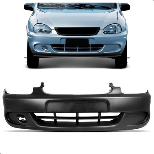 Parachoque Dianteiro Corsa Classic 2000 A 2007 Sem Furo Aux C/ Furo Reboque Preto (r24587)