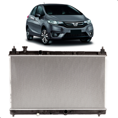 Radiador De Agua Honda Fit 1.4 1.5 2015 A 2021 Com Ar