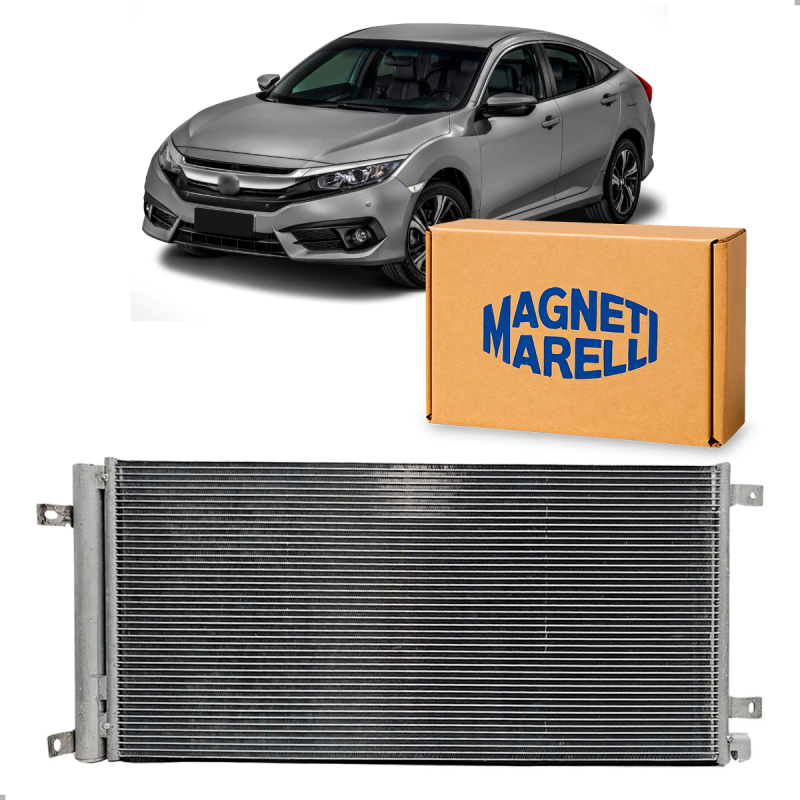 Condensador Ar Honda Civic 1.5 16v Turbo 2017 A 2019 C/ar Automatico
