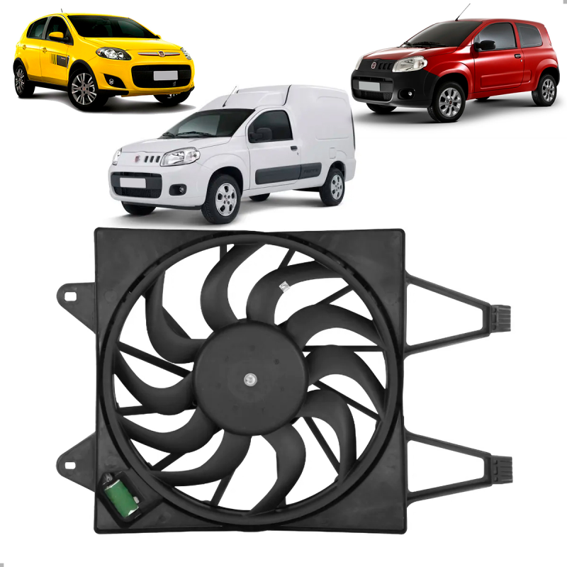 Eletroventilador Original Mobi Grand Siena Novo Uno Novo Palio Fiorino 1.0 1.4 C/ar Eletroventilador Original Mobi Grand Siena Novo Uno Novo Palio Fiorino 1.0 1.4 C/ar