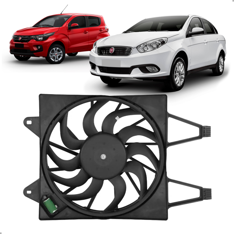 Eletroventilador Original Mobi Grand Siena Novo Uno Novo Palio Fiorino 1.0 1.4 C/ar Eletroventilador Original Mobi Grand Siena Novo Uno Novo Palio Fiorino 1.0 1.4 C/ar
