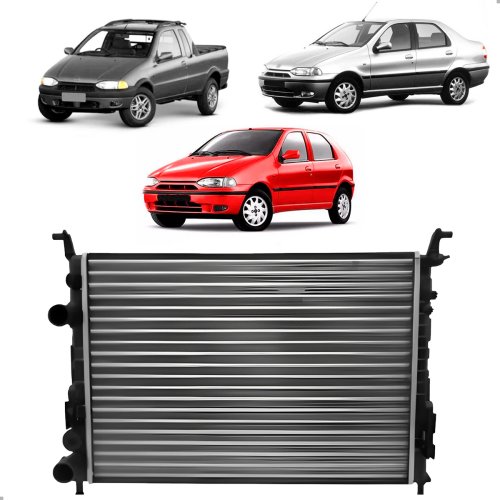 Radiador Original Fiat Palio Siena Strada 1.0 /1.6 /1.8 1996 A 2001 C/ Ar Manual