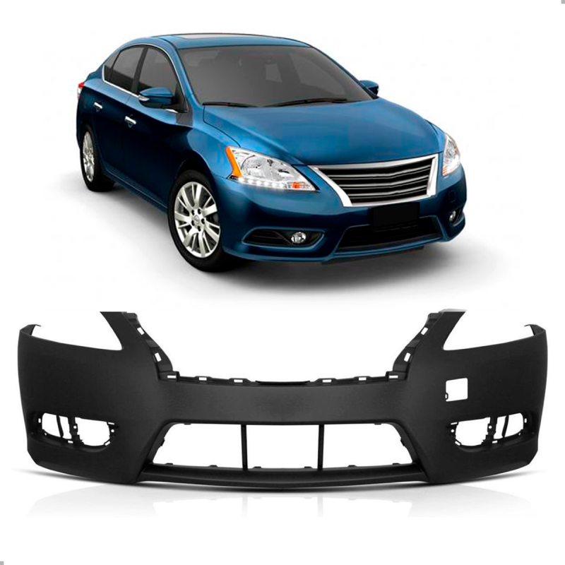 Parachoque Dianteiro Sentra 2014 A 2016 Preto (r24439)