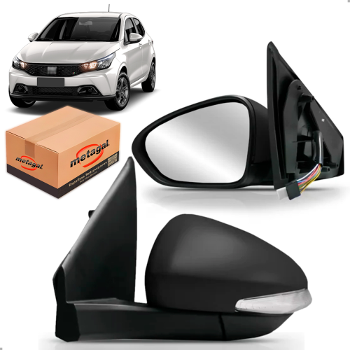 Retrovisor Original Argo 2023 A 2025 Lado Esquerdo Regulador Eletrico Com Pisca