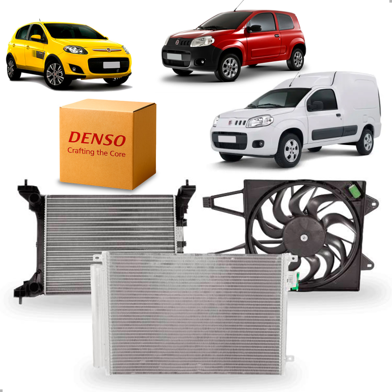 Kit Colisao Fiorino Grand Siena Uno 1.0 1.4 Flex 2010 A 2018 Com E Sem Ar
