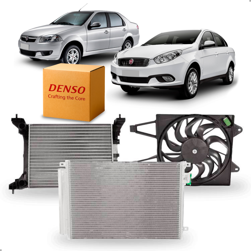 Kit Colisao Fiorino Grand Siena Uno 1.0 1.4 Flex 2010 A 2018 Com E Sem Ar