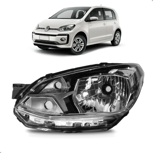 Farol Original Up! 2018 A 2021 Lado Esquerdo Friso Cromado