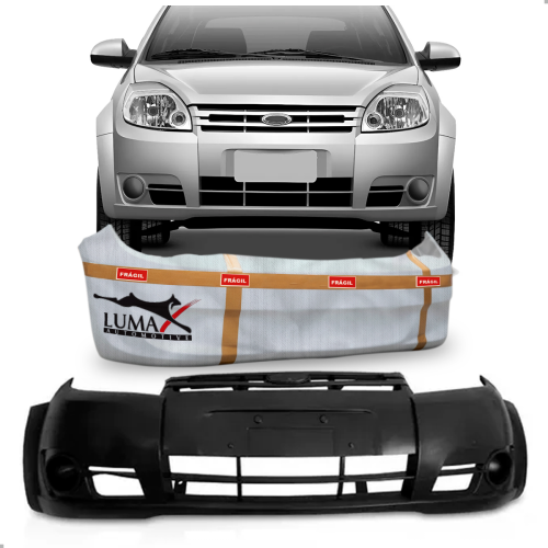 Parachoque Dianteiro Ka 2008 A 2011 Para Pintura Sem Furo Para Milha