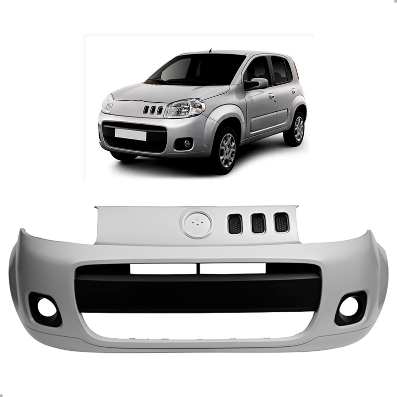 Parachoque Dianteiro Uno Vivace 2010 A 2016 Primer C/furo