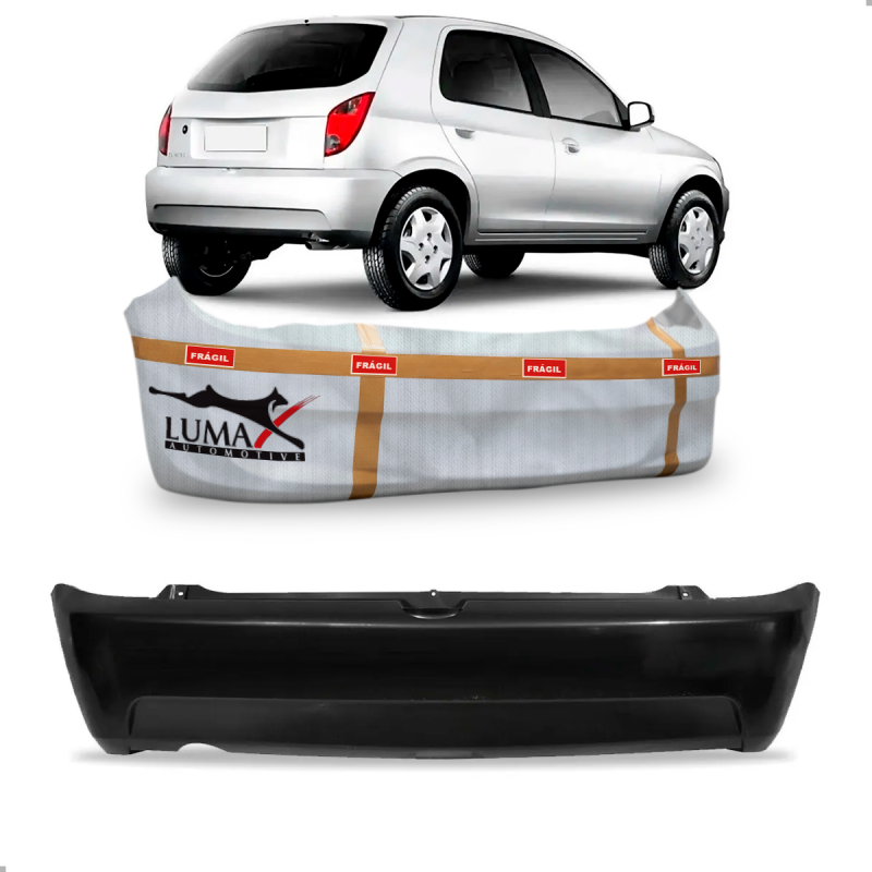 Parachoque Traseiro Celta 2007 A 2012 Para Pintura