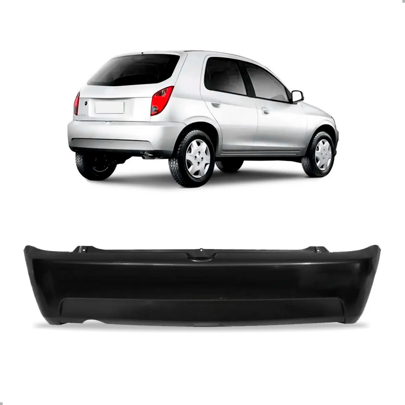 Parachoque Traseiro Celta 2007 A 2012 Para Pintura