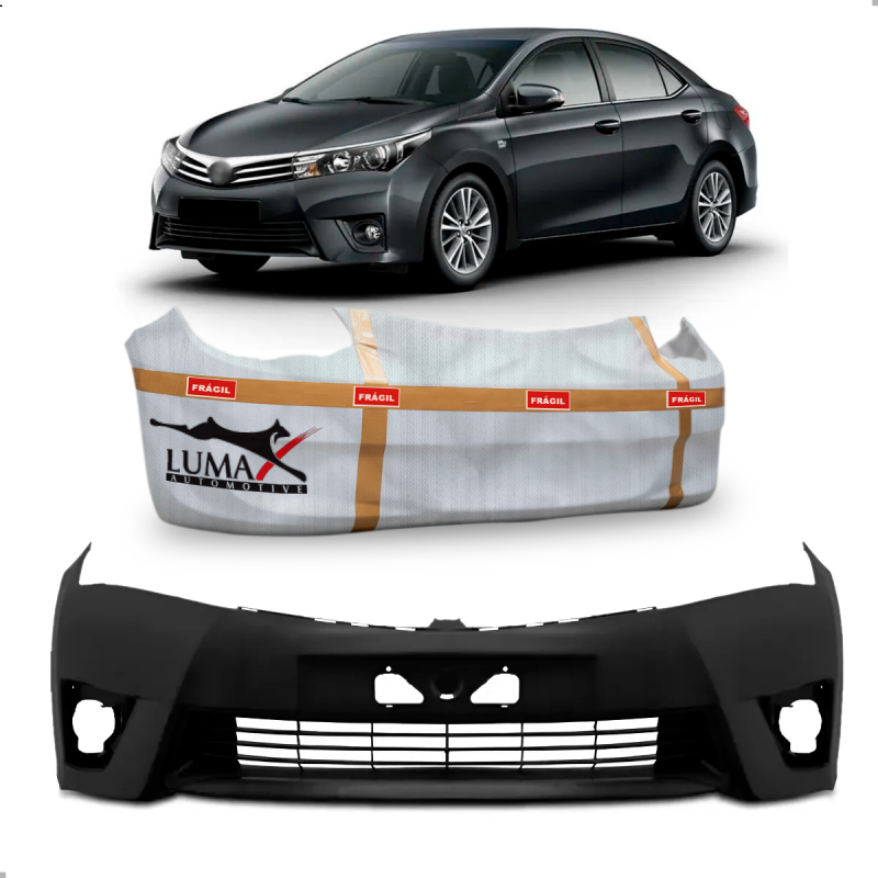 Parachoque Dianteiro Corolla 2015 A 2017 Com Grade Para Pintura