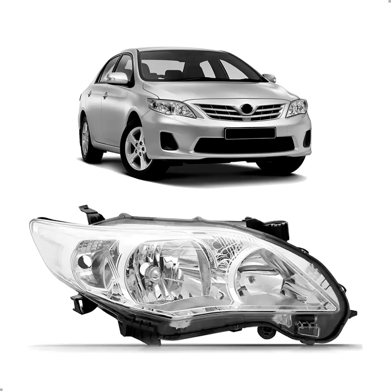 0190416 Farol Corolla 2012 A 2014 Lado Direito Cromado