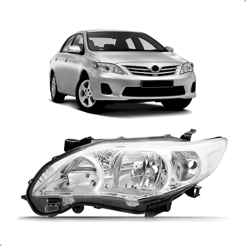 0190415 Farol Corolla 2012 A 2014 Lado Esquerdo Cromado