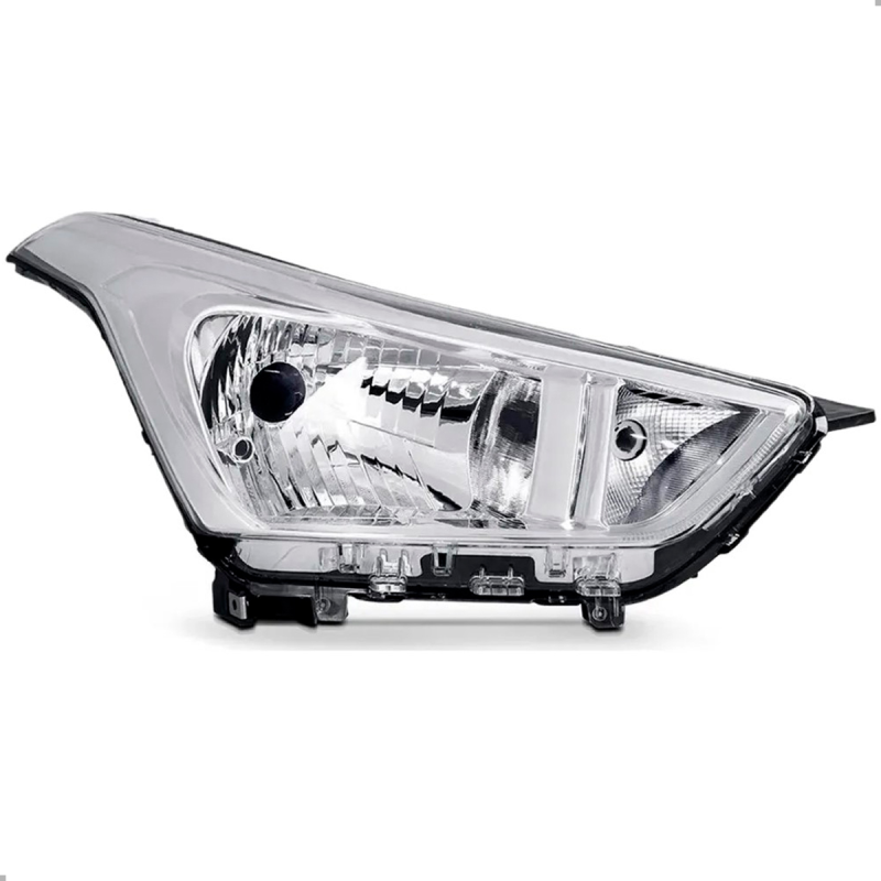 0161034 Farol Original Creta 2017 A 2021 Lado Direito Cromado Regulador Manual