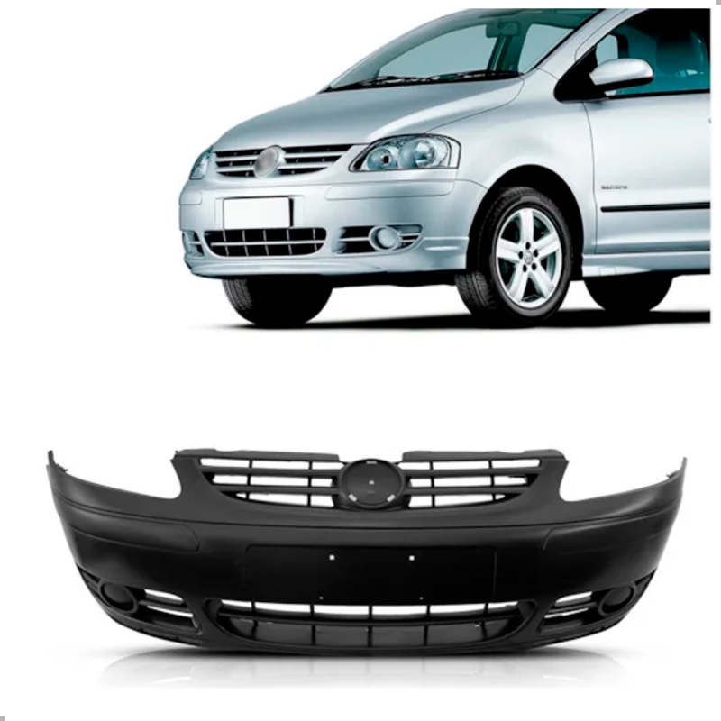 Parachoque Dianteiro Fox Spacefox 2003 A 2007 Para Pintura Sem Furo (r20924)