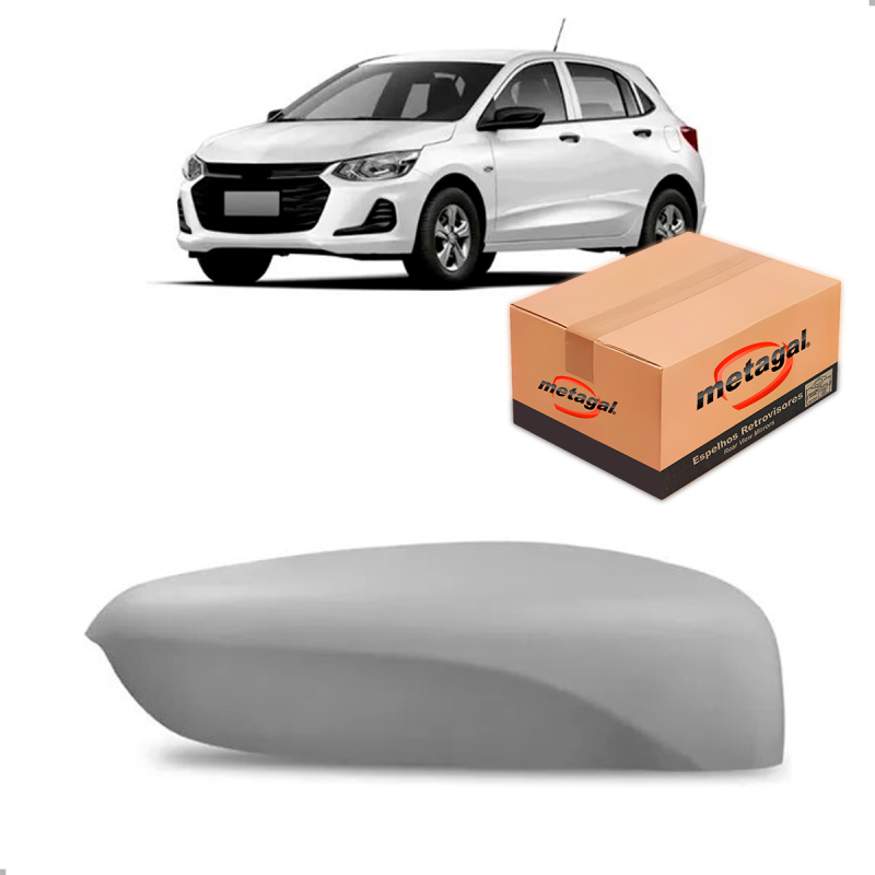 (r35820) Capa Do Retrovisor Onix 2020 A 2024 Lado Direito Para Pintura