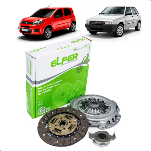 Kit Embreagem Uno 2015 A 2025 Doblo Fiorino Grand Siena Palio Plato Disco E Rolamento