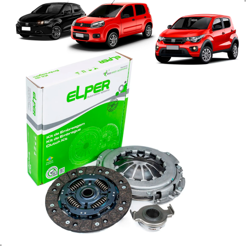 Kit Embreagem Argo 1.0 6v 1.3 8v 2017 A 2025 Basalt 2024 C3 208 2022 A 2025 Mobi 1.0 6v 1.3 6v Uno 1.0 6v 2019 A 2021