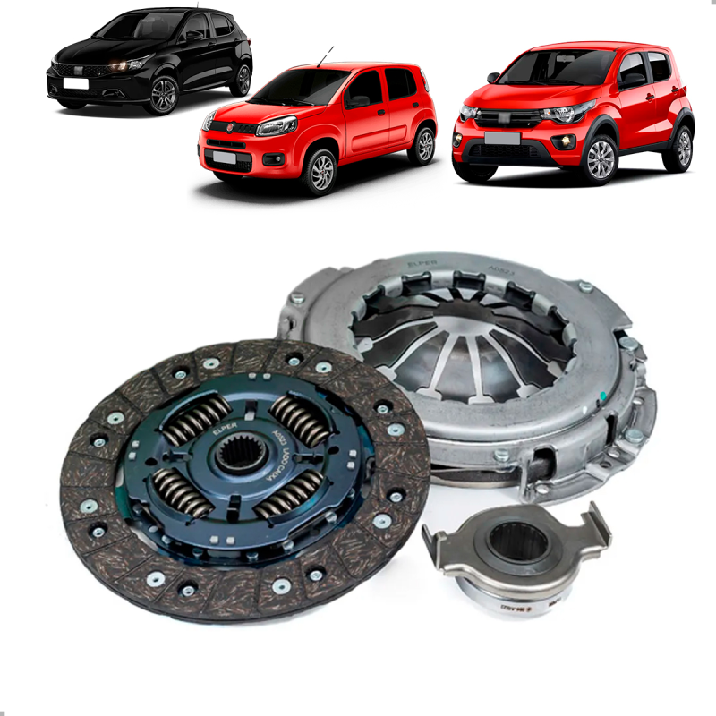Kit Embreagem Argo 1.0 6v 1.3 8v 2017 A 2025 Basalt 2024 C3 208 2022 A 2025 Mobi 1.0 6v 1.3 6v Uno 1.0 6v 2019 A 2021