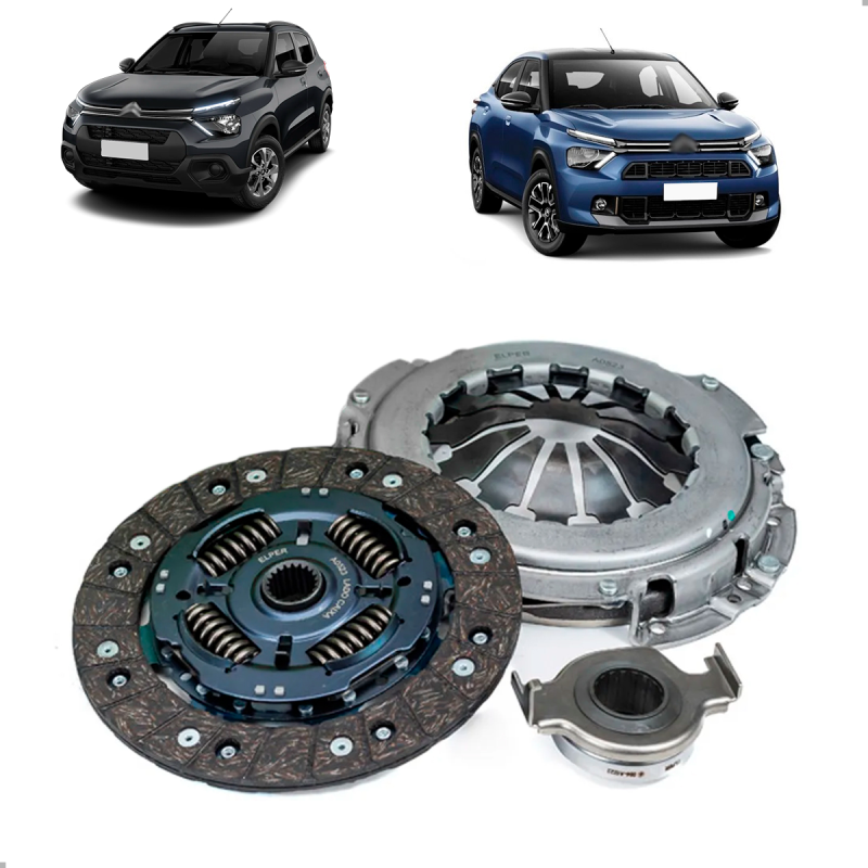 Kit Embreagem Argo 1.0 6v 1.3 8v 2017 A 2025 Basalt 2024 C3 208 2022 A 2025 Mobi 1.0 6v 1.3 6v Uno 1.0 6v 2019 A 2021
