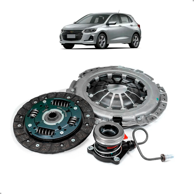 Kit Embreagem Onix 1.0 Aspirado 2019 A 2025 Cambio F176hr Disco E Atuador Hidraulico