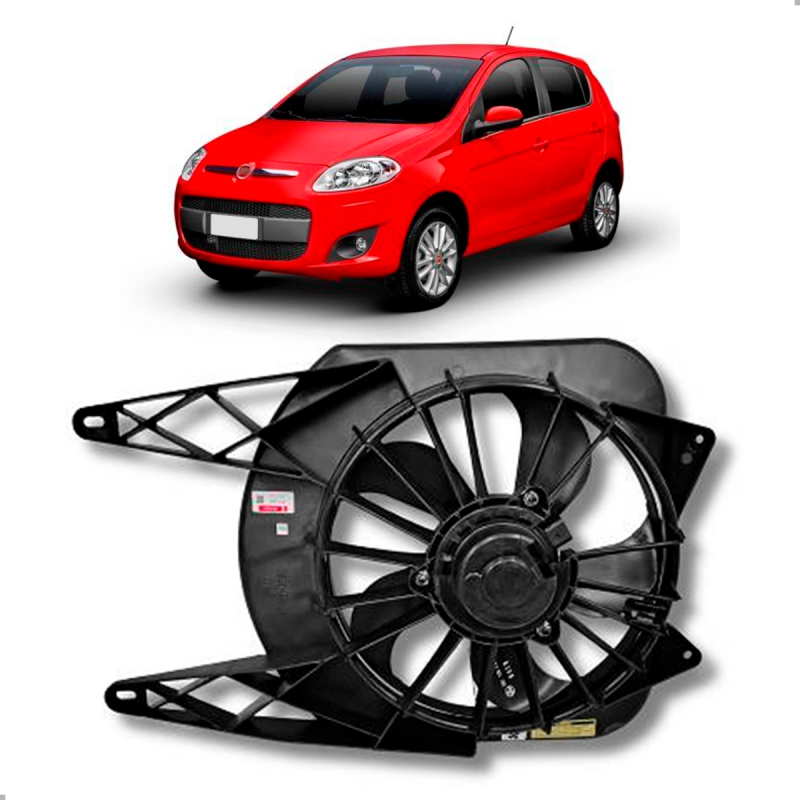 Eletroventilador Uno 1.3 1.4 Flex Manual E Automatizada 2014 A 2019 Palio 1.0 1.4 Flex Manual 2013 A 2022