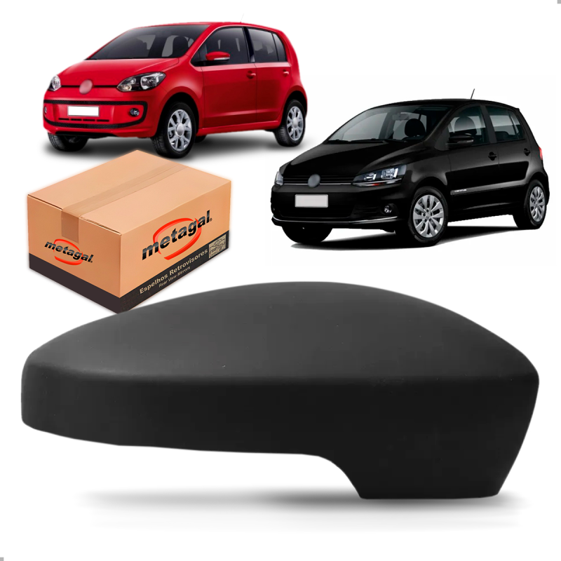 Capa  Retrovisor Up 2014 A 2022 Fox Voyage Saveiro G6 G7 G8 Com Furo Para Pintura Direito