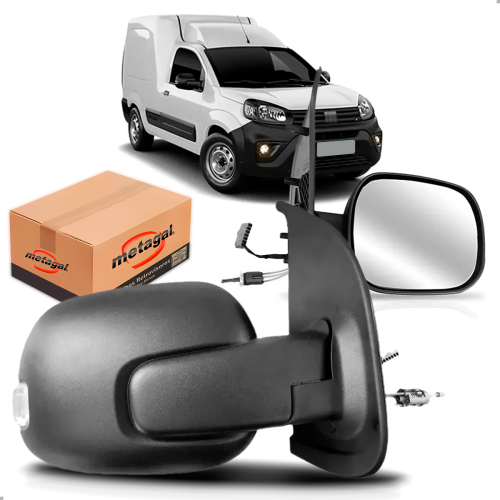 Retrovisor Fiorino 2015 A 2027 Com Controle Manual E Pisca Lado Direito