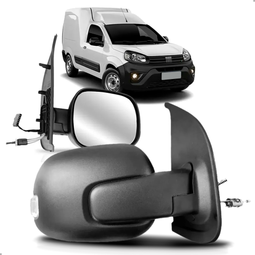 Retrovisor Fiorino 2015 A 2027 Com Controle Manual E Pisca Lado Direito