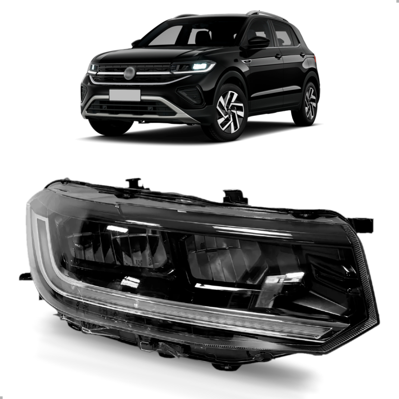 Farol T-cross 2025 A 2027 Regulagem Manual Lado Direito