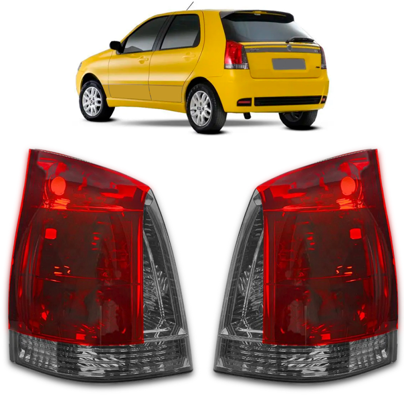 PAR LANTERNA TRASEIRA PALIO ECONOMY WAY 2011 A 2015 FUME ORIGINAL MAGNETI MARELLI
