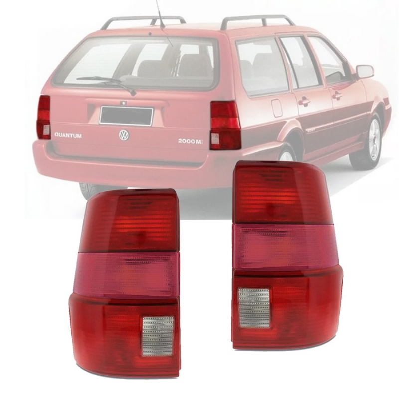 PAR LANTERNA TRASEIRA SANTANA QUANTUM 1999 2000 2001 VERMELH