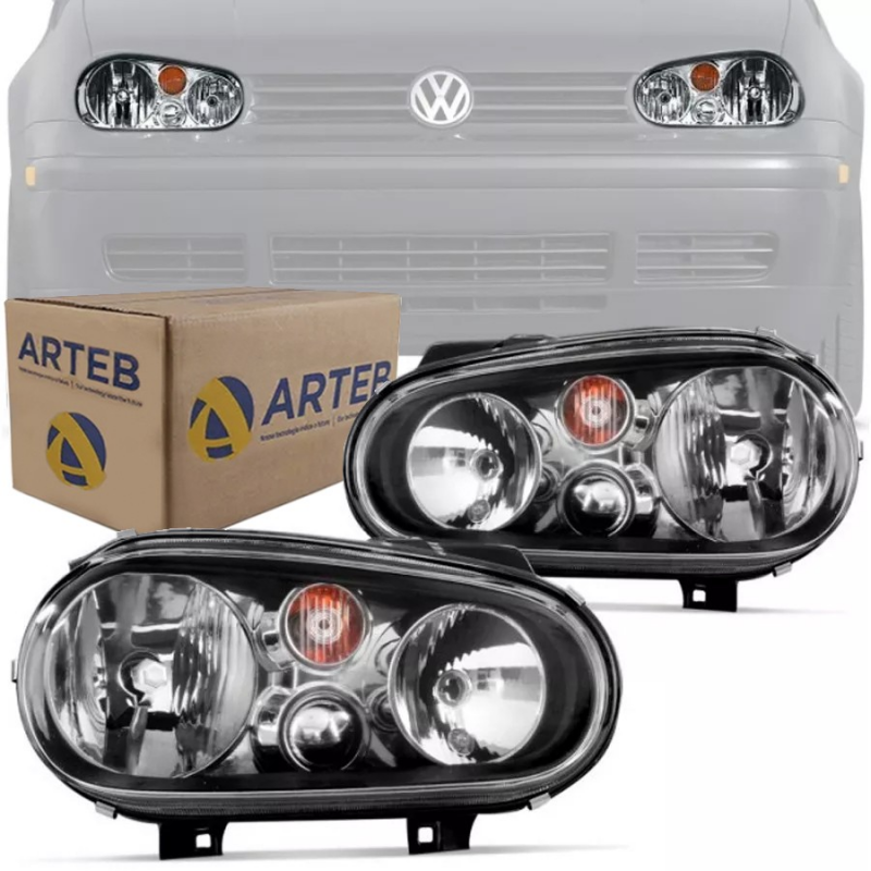 PAR FAROL GOLF FUME ORIGINAL 02 2003 2004 2005 2006 S/MILHA