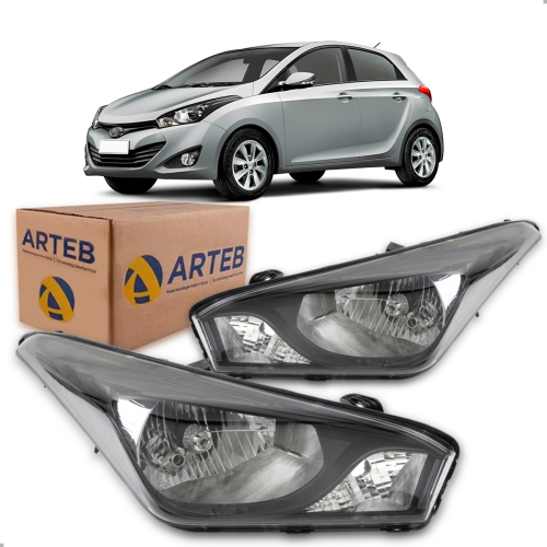 PAR FAROL ORIGINAL HB20 2012 2013 2014 2015 MASCARA NEGRA