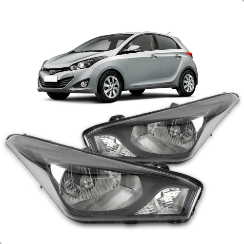 PAR FAROL ORIGINAL HB20 2012 2013 2014 2015 MASCARA NEGRA
