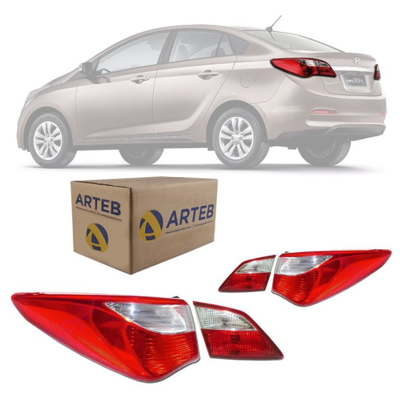 KIT LANTERNA HB20 SEDAN ORIGINAL  2012 2013 2014 CANTO TAMPA