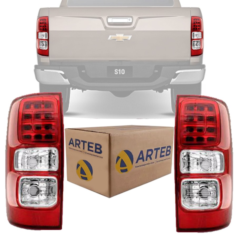 PAR LANTERNA ORIGINAL S10 2012 2013 2014 2015 2016 COM LED