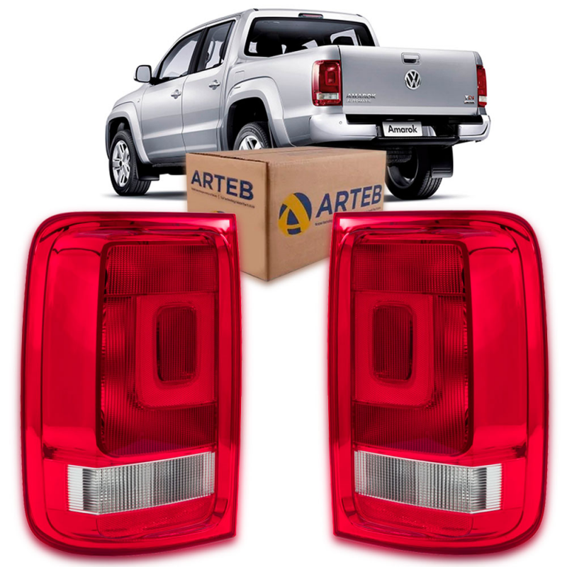 PAR LANTERNA TRASEIRA AMAROK 2010 A 2016 ORIGINAL ARTEB