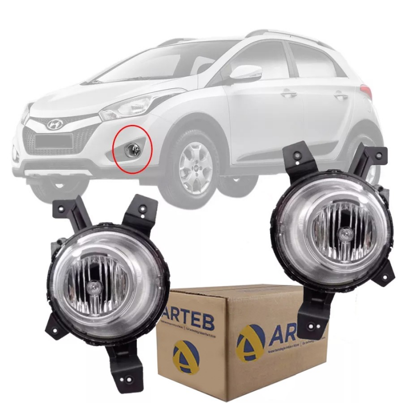 PAR FAROL MILHA HB20X ORIGINAL 2012 2013 2014