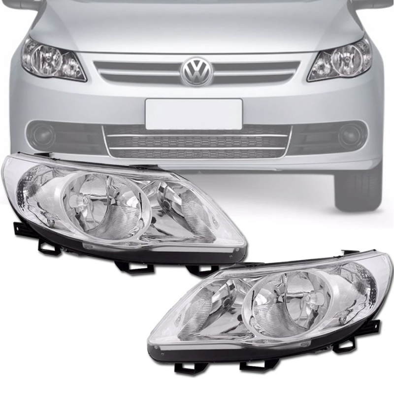 PAR FAROL GOL VOYAGE G5 2009 2010 2011 2012 DUPLO CROMADO
