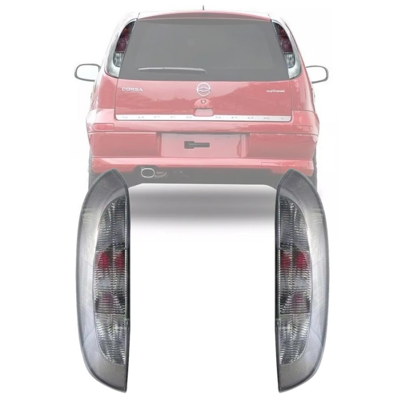 PAR LANTERNA CORSA HATCH 2008 2009 2010 2011 2012 FUMÊ