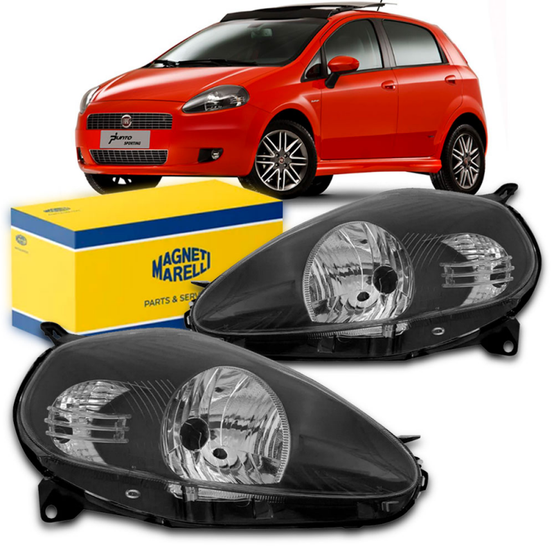 PAR FAROL ORIGINAL PUNTO SPORTING 2010 2011 2012 NEGRA