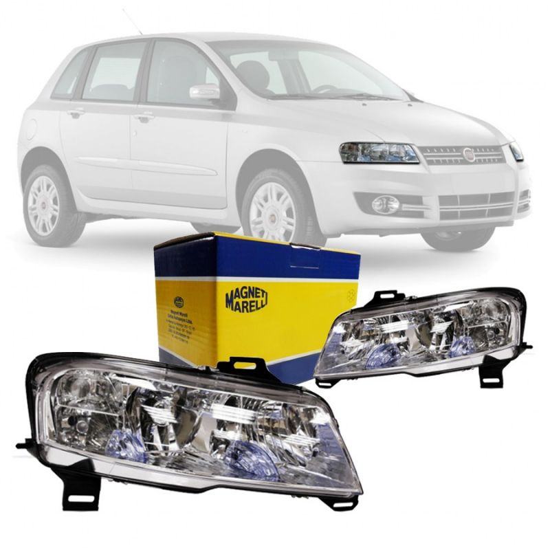 PAR FAROL STILO ORIGINAL 2004 2005 2006 CROMADO