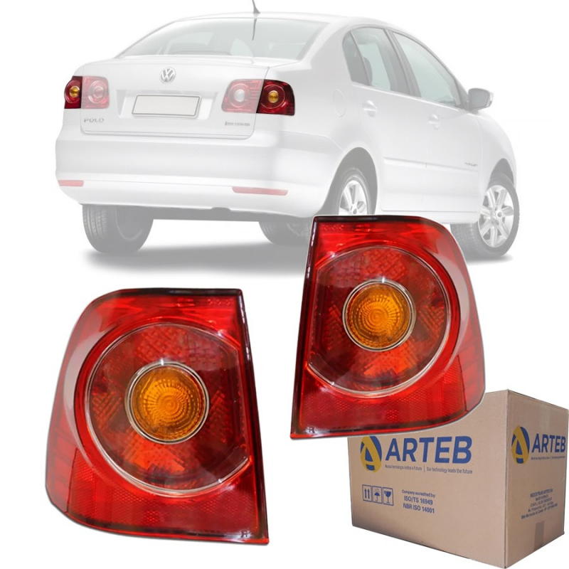 PAR LANTERNA ORIGINAL POLO SEDAN 07 08 2009 2010 2011 CANTO