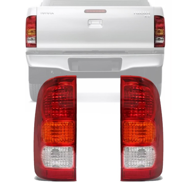 PAR LANTERNA TRASEIRA HILUX 2006 2007 2008 2009 2010 2011