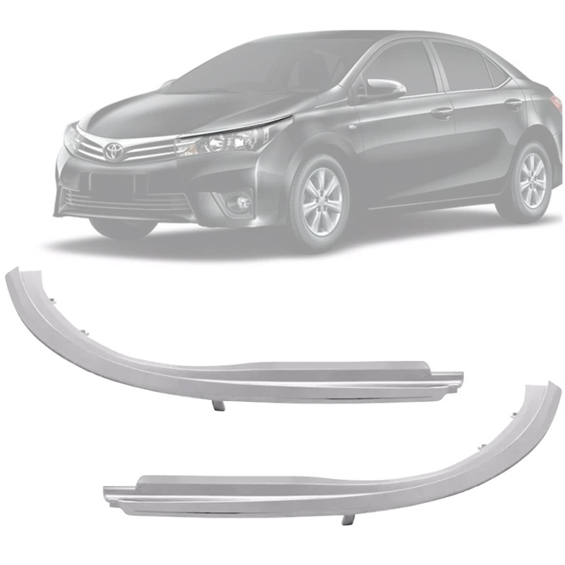 PAR FRISO FAROL COROLLA 2015 2016 2017 CROMADO