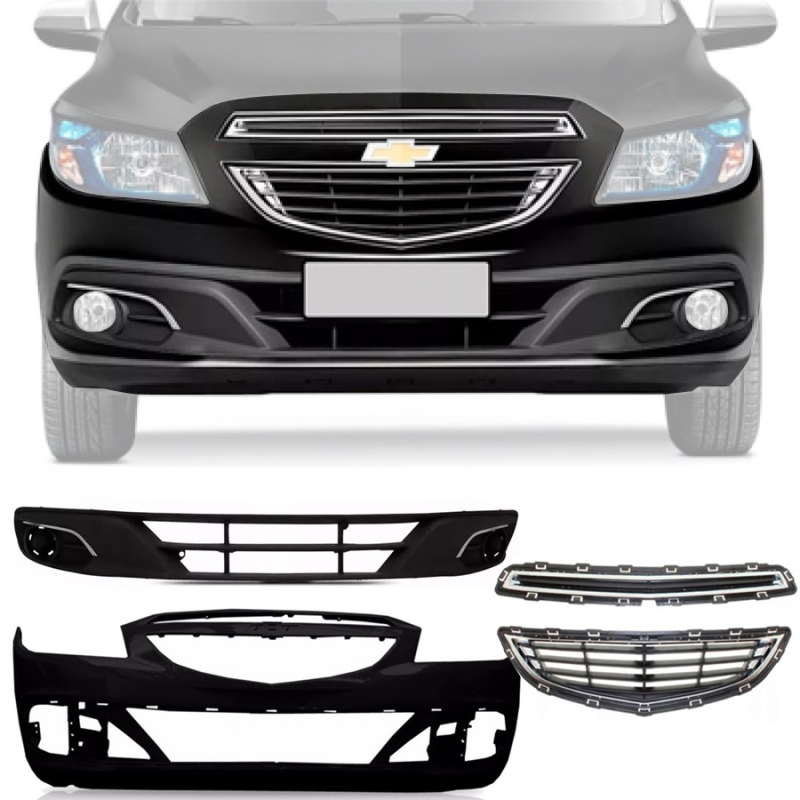 KIT PARA-CHOQUE COM GRADES ONIX LT LTZ 2013 A 2016