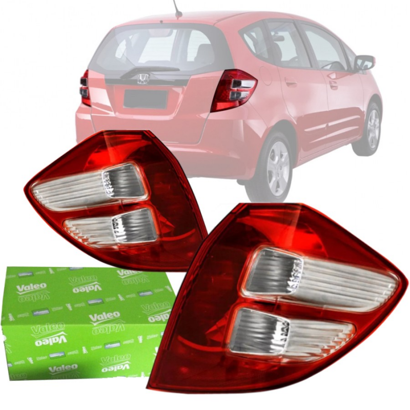 PAR LANTERNA TRASEIRA FIT 2009 A 2014 ORIGINAL VALEO